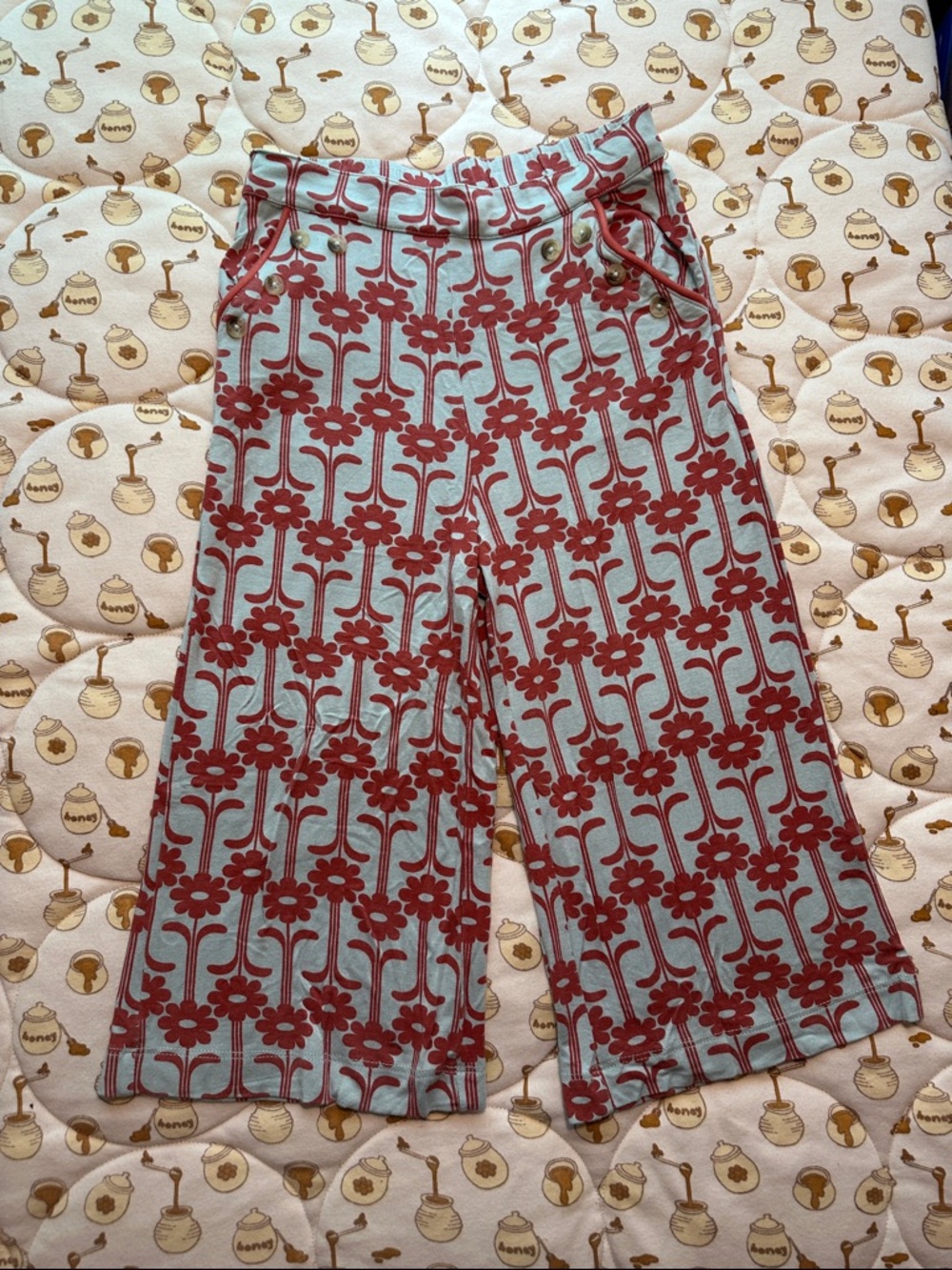 Kate Quinn floral sailor pants